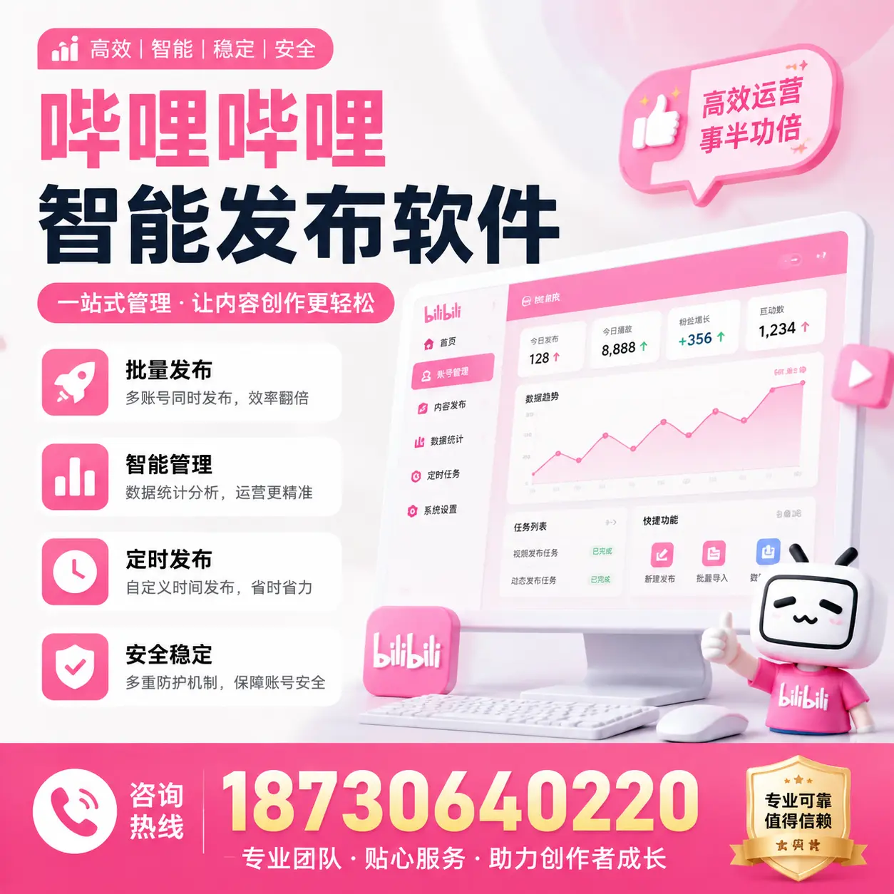 如何评估哔哩哔哩智能发布软件的ROI?绍兴 企业必读